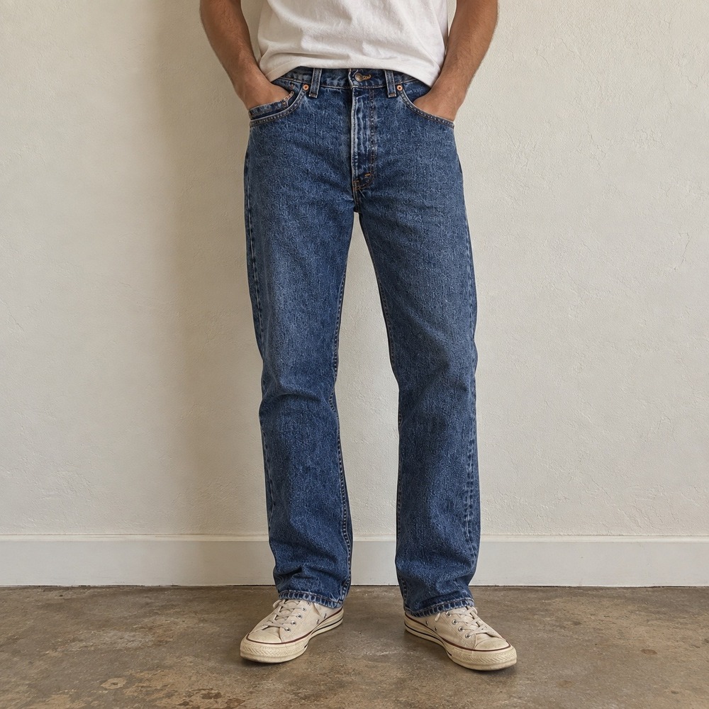 Vintage 90s Levis 505 Mens Pants 34x30 Blue Straight Leg Made in USA Denim